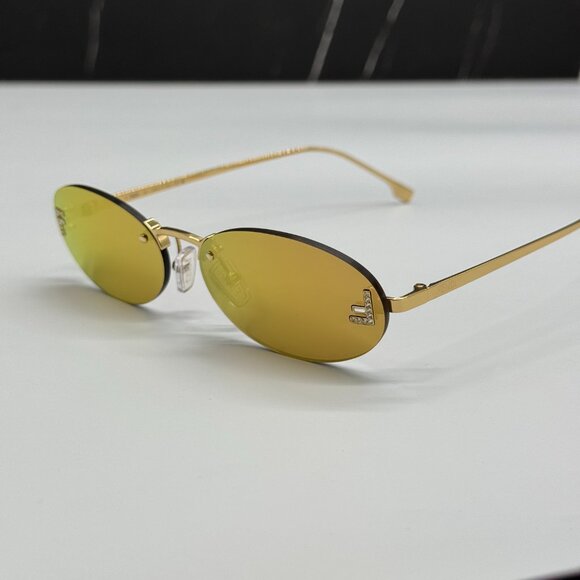 NEW FENDI FE4075US 30L GOLD SUNGLASSES WOMEN FENDI main image 9